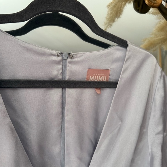 Show Me Your MuMu Silver Maxi Dress - Picture 4 of 16